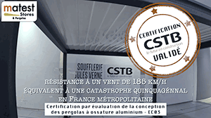 Tests de résistance en vidéo, vent - pluie - corrosion - endurance, tests réalisés par le CSTB Obtention de la certification ECO3